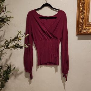 Adrienne Vittadini Deep Purple Women's Blouse